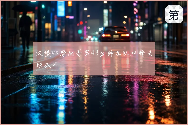 汉堡vs摩纳哥第43分钟客队中锋头球扳平